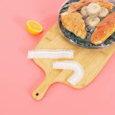 Tek kullanımlık plastik sarma örtüsü gıda sınıfı ev mutfak artıkları koku önleyici renkli elastik ağız plastik sarma plaka kapağı