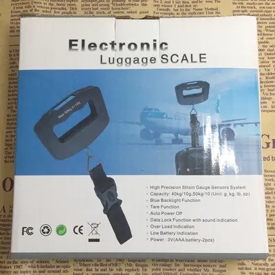 Büyük saplı taşınabilir elektronik terazi, mini bagaj terazisi, ekspres terazi, ihracat için 50kg elektronik terazi. - 5