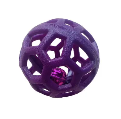 TPR Dog Toy Hollow Ball with Bell, Teeth Cleaning and Training - 8