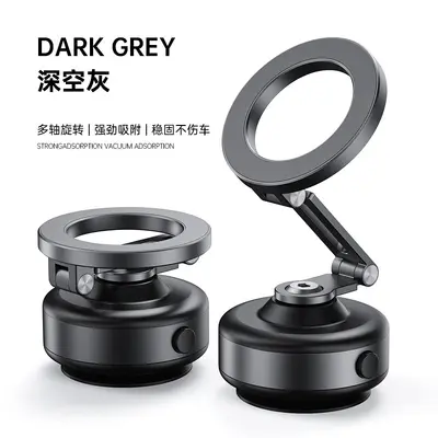 boneruy Metal Magnetic Car Phone Holder, Three-Axis Folding and Rotating - 12
