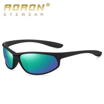 Sports Sunglasses, Small Frame, Dark Green, Polarized, Model 3033 - 3