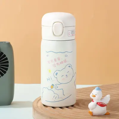 Cartoon Bouncing Thermos Cup Mini Small Capacity Children's Straw Cup - 10
