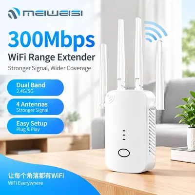 WiFi Sinyal Güçlendirme Kablosuz Genişletici 300M Ağ Genişletme Yönlendirici Ev Tipi Güçlendirme Tekrarlayıcısı Güçlendiricisi