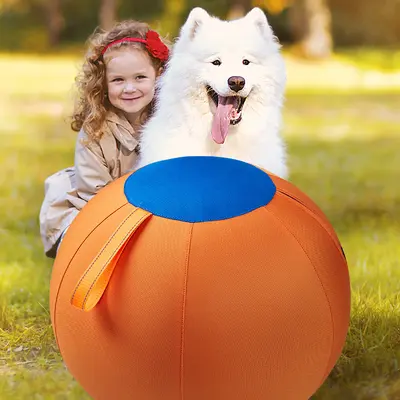 Durable Polyester Inflatable Herding Ball for Dogs, Pet Play Ball - 8