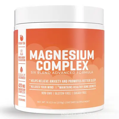 Grenzüberschreitendes Bestseller-Magnesiumglycinat-Pulver Nahrungsergänzung – Glycine Magnesium Powder Pfirsich-Tee