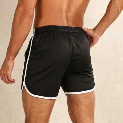 Men's Quick-Dry Running Shorts, Compression Fit, Breathable, 3/4 Length - 5