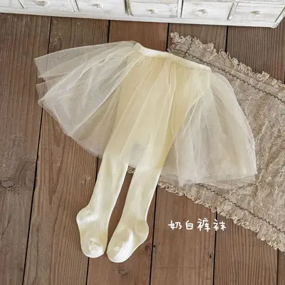 Girls' Cotton Tights Skirt Pants, Spring/Autumn, Ballet Style - 7