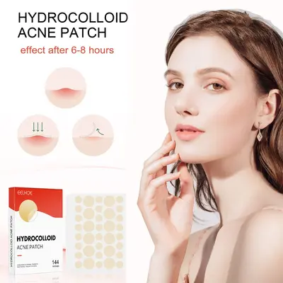 EELHOE Hydrocolloid Acne Patch, Breathable Skin-Friendly Facial Care Patch - 4