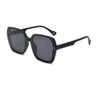 Double-D Large Frame Retro Sunglasses for Women, UV Protection - 6