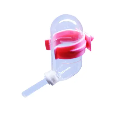 Hamster-Wasserspender zum Anhängen an den Käfig, Trinkflasche für Kleintiere, Wasserspender aus Edelstahl mit Kugelventil, auslaufsicher, Tränke für Kleintiere