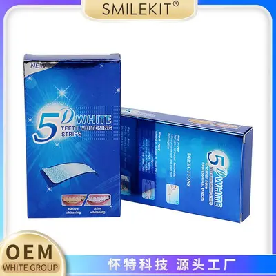 5D göz alıcı beyaz diş beyazlatma şeritleri beyazlatıcı jel şeritleri göz alıcı beyaz diş şeritleri 7 çift 14 şerit stokta dropshipping