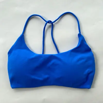 DFYNE Women's Seamless Open-Back Yoga Bra with Straps - 11