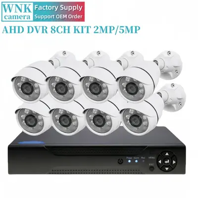 Security Camera Kit Overseas Hot Sales Remote Night Vision Special 4 Channel 8 Channel AHD Video Recorder Set Monitoring Machine