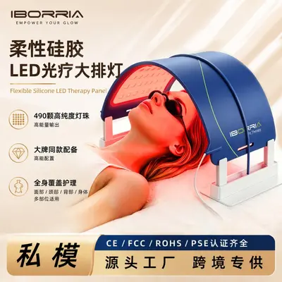Grenzüberschreitende LED-Silikon-Schönheitslampe Beauty-Ausrüstung Ganzkörper Rot- und Blau-Photonen-Maske Spektrometer Fabrik