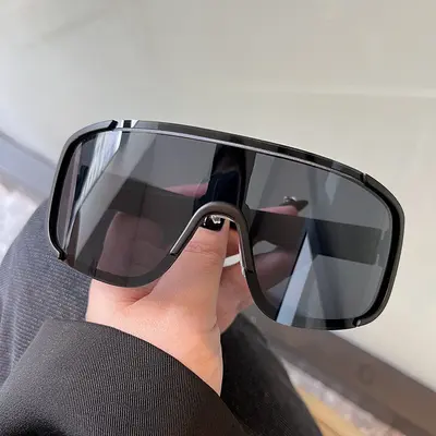 Night Cycling Glasses, Large Frame, Windproof, Clear Lens - 8