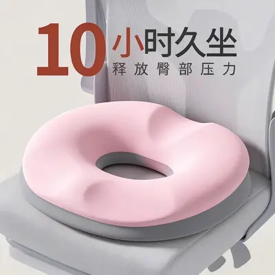 Memory Foam Office Seat Cushion with Breathable Lumbar and Hip Support - 13