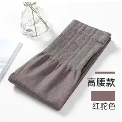 Women's Autumn Base Layer Pants, High Waist, Tummy Control, Cotton Blend - 12