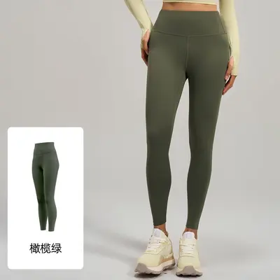 夏季瑜伽长裤女裸感运动健身高腰提臀收腹显瘦瑜伽裤 - 9