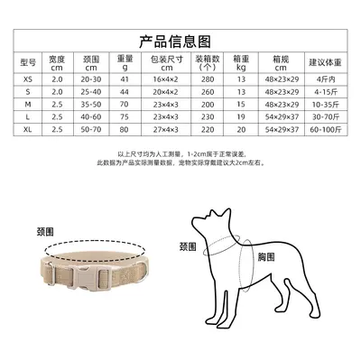 Pure Linen Dog Collar for Large, Medium and Small Dogs - 4