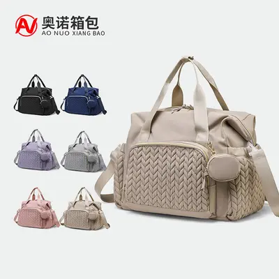 Büyük Kapasiteli Çift Omuz Sırt Çantası Bebek Arabası Asılı Çantası Multifoksiyonel Anne Bebek Çıkış Moda Anne Çantası Sınır Ötesi Anne Çantası