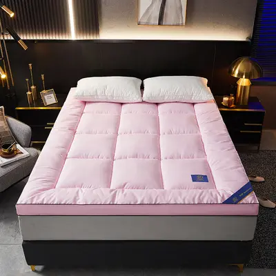 Five-Star Hotel Mattress Feather Fiber Soft Pad Thick Tatami Mat Topper for Home Guesthouses Rental Bedding - 9