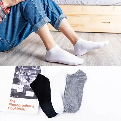 Autumn solid color versatile black, white and gray unisex sports high tube socks simple cotton soft long socks for women Zhuji socks wholesale - 13