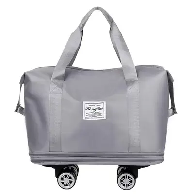 Erweiterbare Reisetasche mit Universalrädern, großes Fassungsvermögen, Damen-Nasswäsche-Trennaufbewahrung, Geschäftsreise-Fitnesstasche, Universitäts-Reisetasche - 7