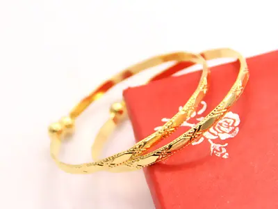 Silver bracelet, open-ended, Xizang pattern - 11
