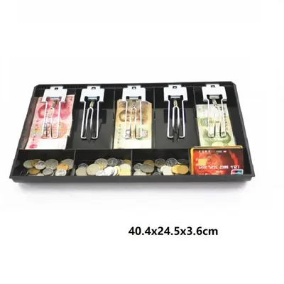 Vierfach-Münzbox mit Schnalle, Kunststoff, für Supermarktkasse - 9