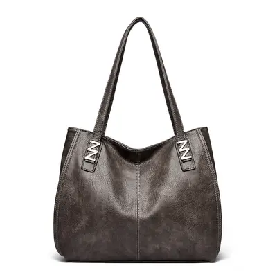 Women's Soft Leather Tote Bag, Large Capacity, 2026 Single Shoulder Bag - 8