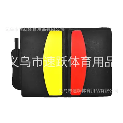 Football Referee Set with Red and Yellow Cards, Whistle, Linesman Flag - 9