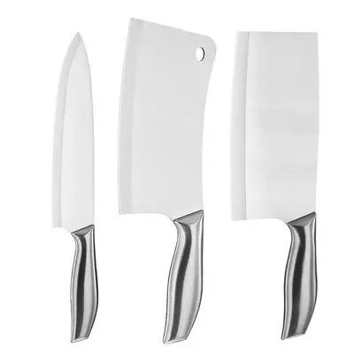 Kitchen knife set 4-piece stainless steel chef and utility knives - 6