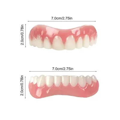 Silicone Fake Teeth Cosmetic Set, Temporary Filling and Veneers - 3