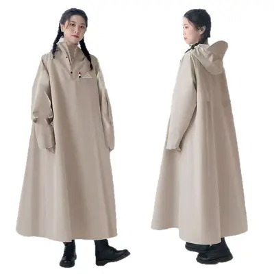 Electric vehicle raincoat poncho, full-length waterproof