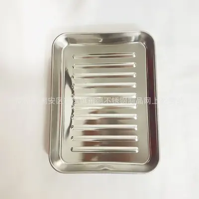304 and 201 Stainless Steel Square Baking Tray with Mesh Pan - 7