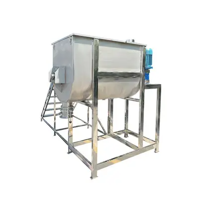 Horizontal Stainless Steel Granule Powder Mixer, U-Shaped Double Screw