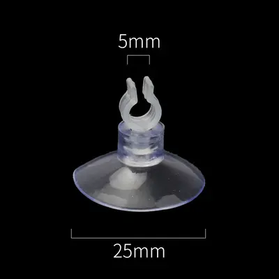 Aquarium Air Tube Suction Cups, Soft, for Heater and Power Cord - 11