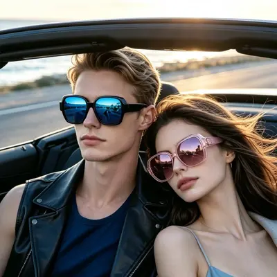 HD Polarized Clip-On Sunglasses for Myopia, Large Frame - 3