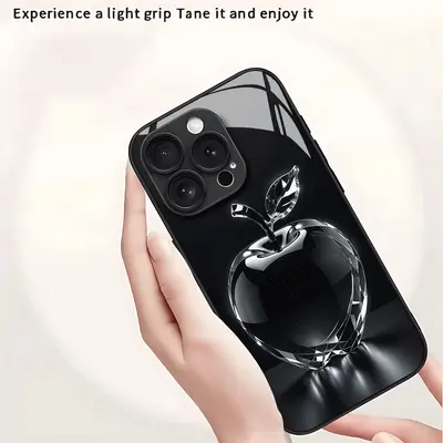 iPhone 16 Pro Max, 15, 14/13, 12 kompatible kristalklare Apple-Handyhülle Eiseffekt transp