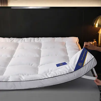 Five-Star Hotel Mattress Feather Fiber Soft Pad Thick Tatami Mat Topper for Home Guesthouses Rental Bedding