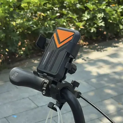 Q14 Bicycle and Motorcycle Phone Holder, Mounts to Rearview Mirror Without Tools - 4