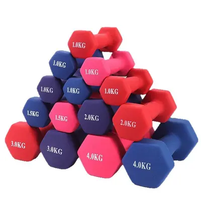 Beschichtete Kurzhanteln Fitness-Geräte für Damen Heimtraining Armmuskel-Training für Herren Yoga Schüler Kinder Gusseisen Mini-Hantel-Set
