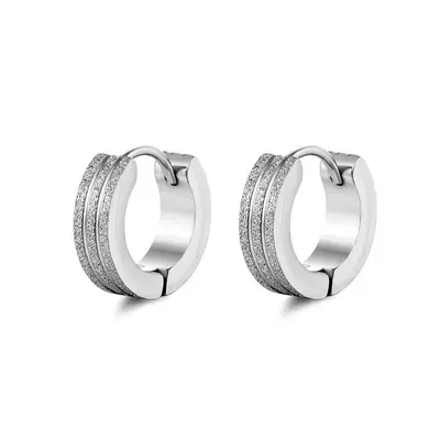 Non-piercing premium ear clips for men, fashion-forward frosted ear cuffs, trendy and unique ear accessories for men and women. - 12