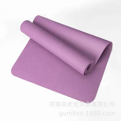 TPE-Yogamatte 61/80 cm mit Positionslinien, individuelles Logo - 13