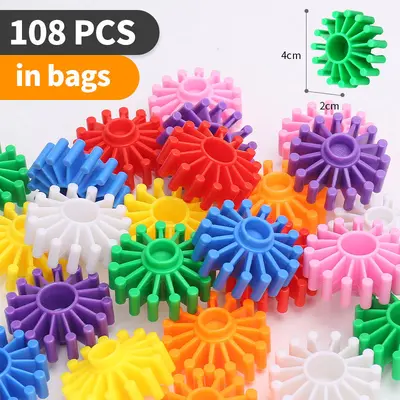 Gear building blocks toy 3-6 years, assembly, educational - 13