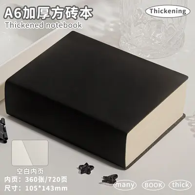 A6 Extra Thick Blank Sketchbook, Small Square Format - 7