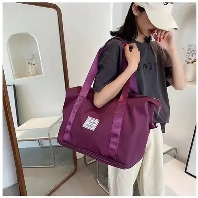 Foldable Travel Bag Women's Short Trip Handbag Extra Large Capacity Gym Bag Lightweight Maternity Storage Business Travel Luggage