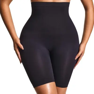 Nahtlose Yoga-Shorts mit hohem Bund, Bauchkontrolle und Po-Lifting für Damen