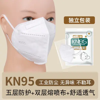 KN95 Einweg-3D-Industrie-Staubmaske, einzeln verpackt - 11