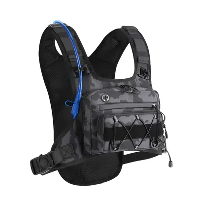 Outdoor-Sport-Fahrradrucksack multifunktional Wandern Bergsteigen Weste leicht Taktik Rucksack Gelände Brustbeutel - 9